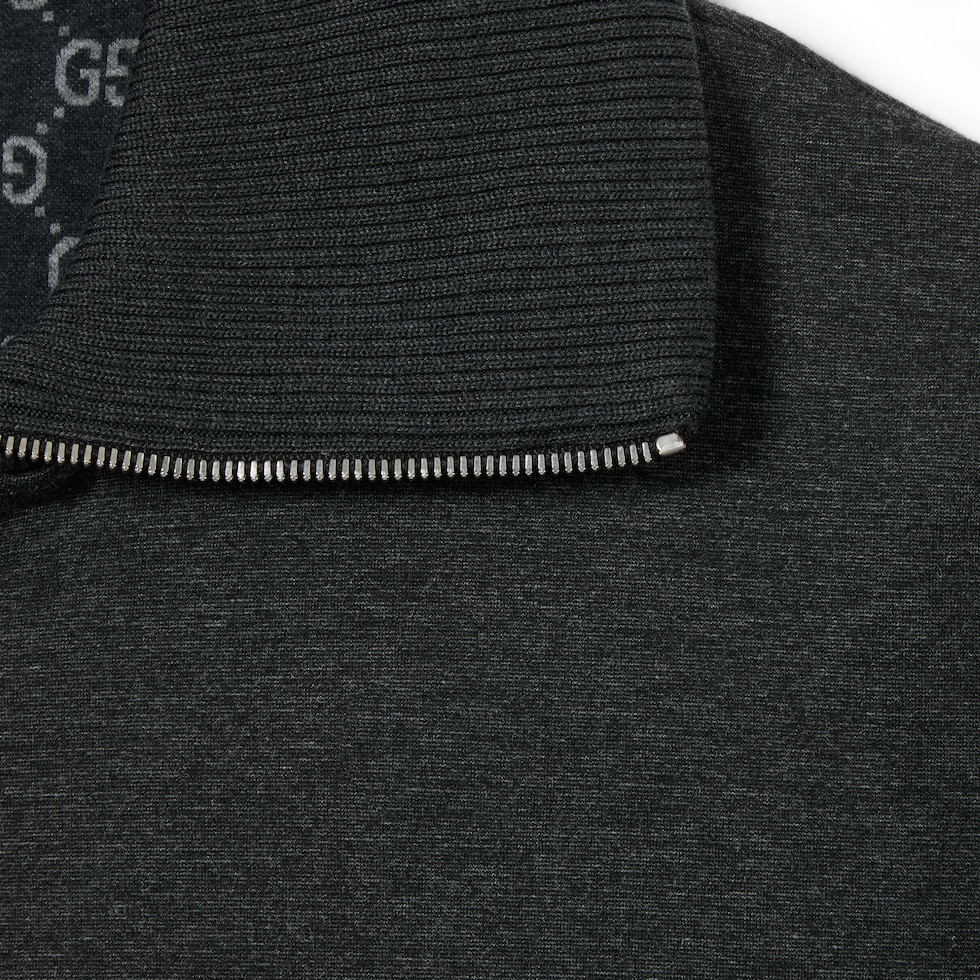 Jacke aus Jersey-Doppelgewebe mit Reißverschluss