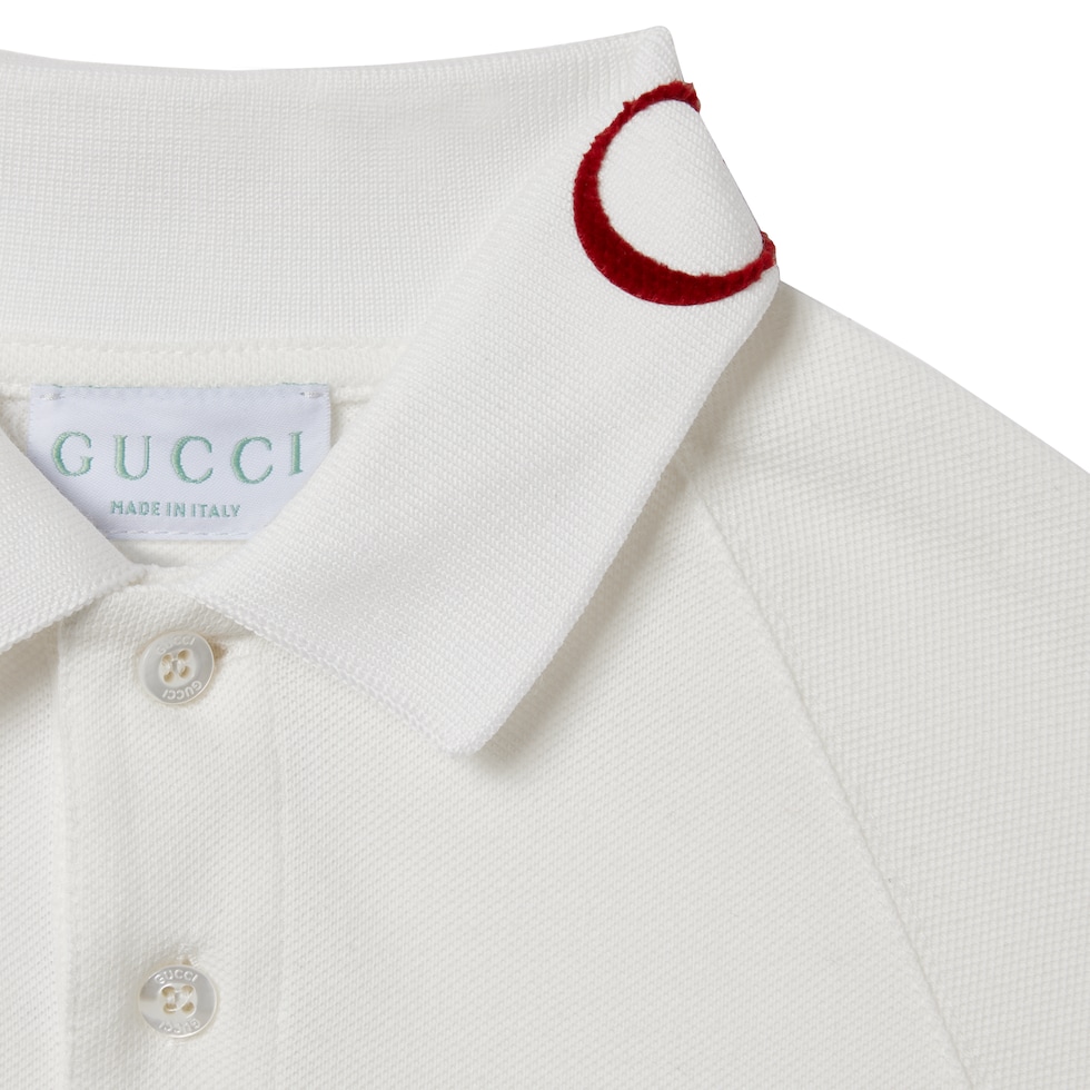 Children's stretch cotton polo shirt