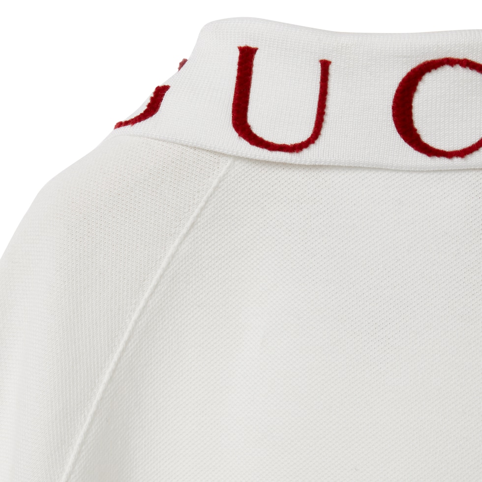 Children's stretch cotton polo shirt