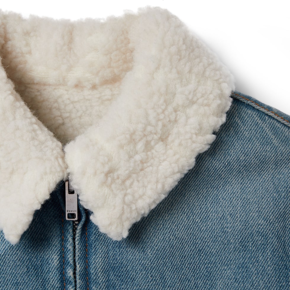 Baby denim bomber jacket