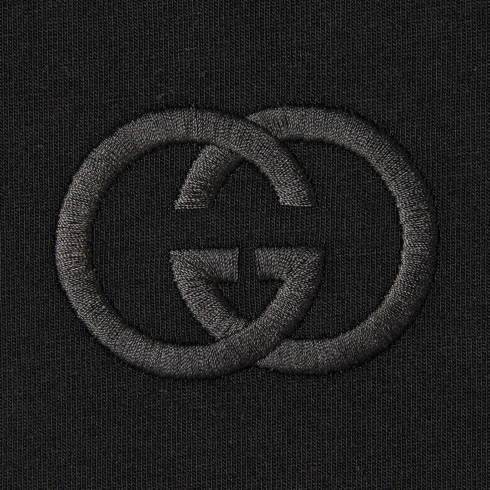 Cotton jersey T-shirt with embroidery