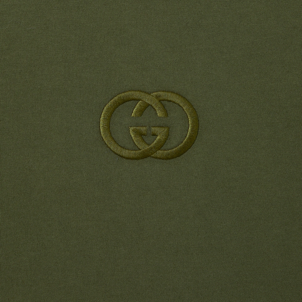 Cotton jersey T-shirt with embroidery