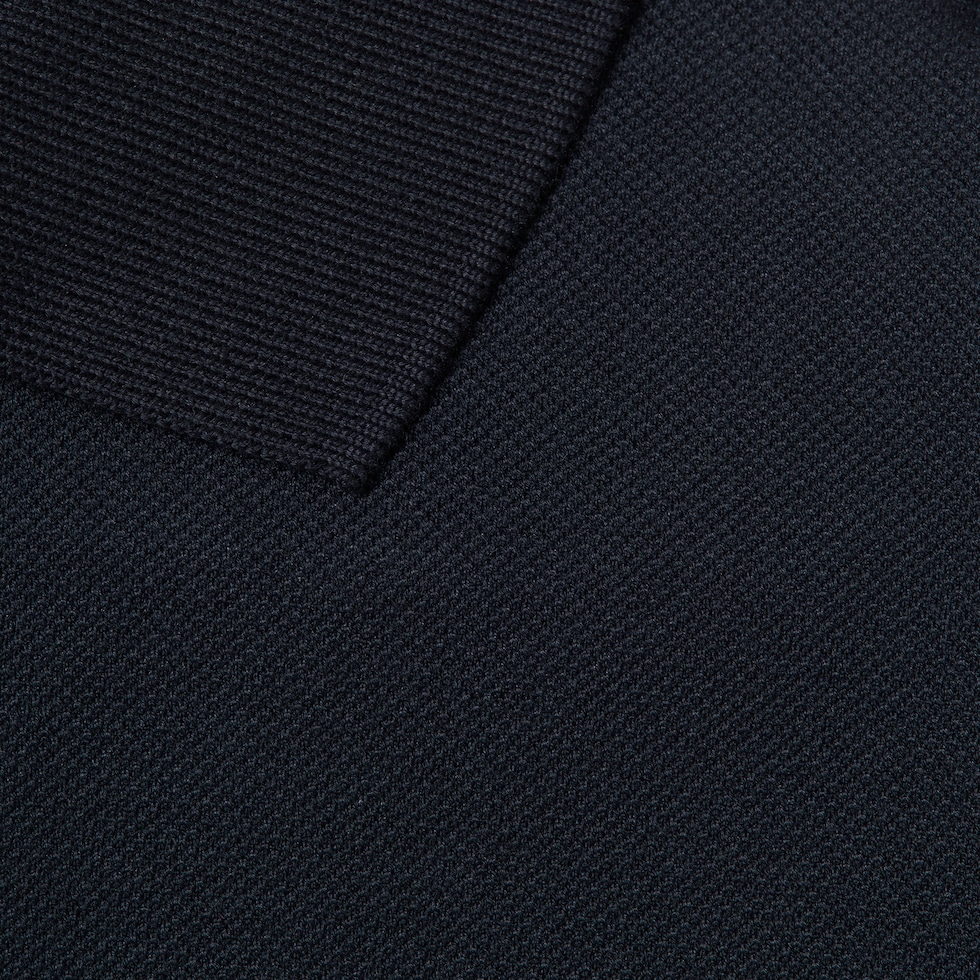 エンブロイダリー コットンピケ ポロTシャツ