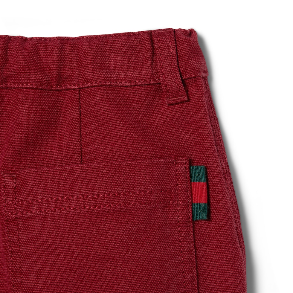 Children's cotton canvas shorts