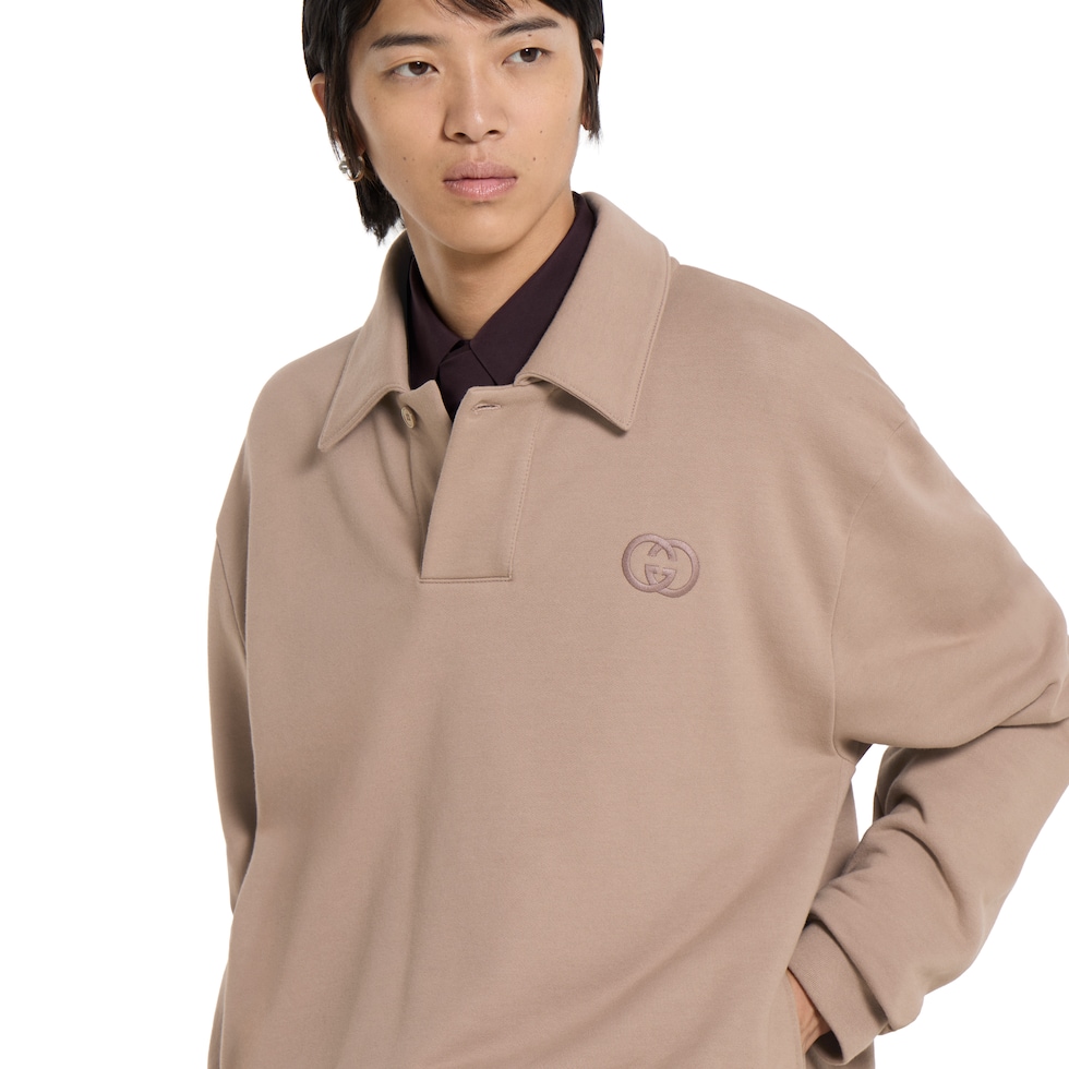 Brushed cotton jersey sweatshirt