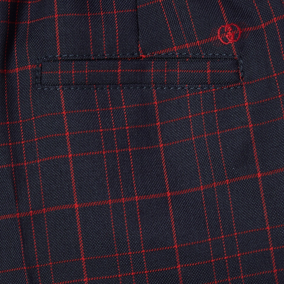 〔チルドレンズ〕ダブルG チェック ウール パンツ