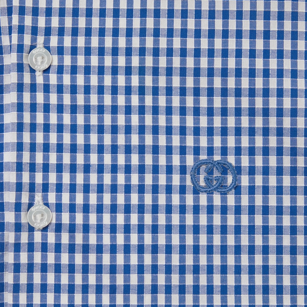 Camisa de algodón gingham para bebé