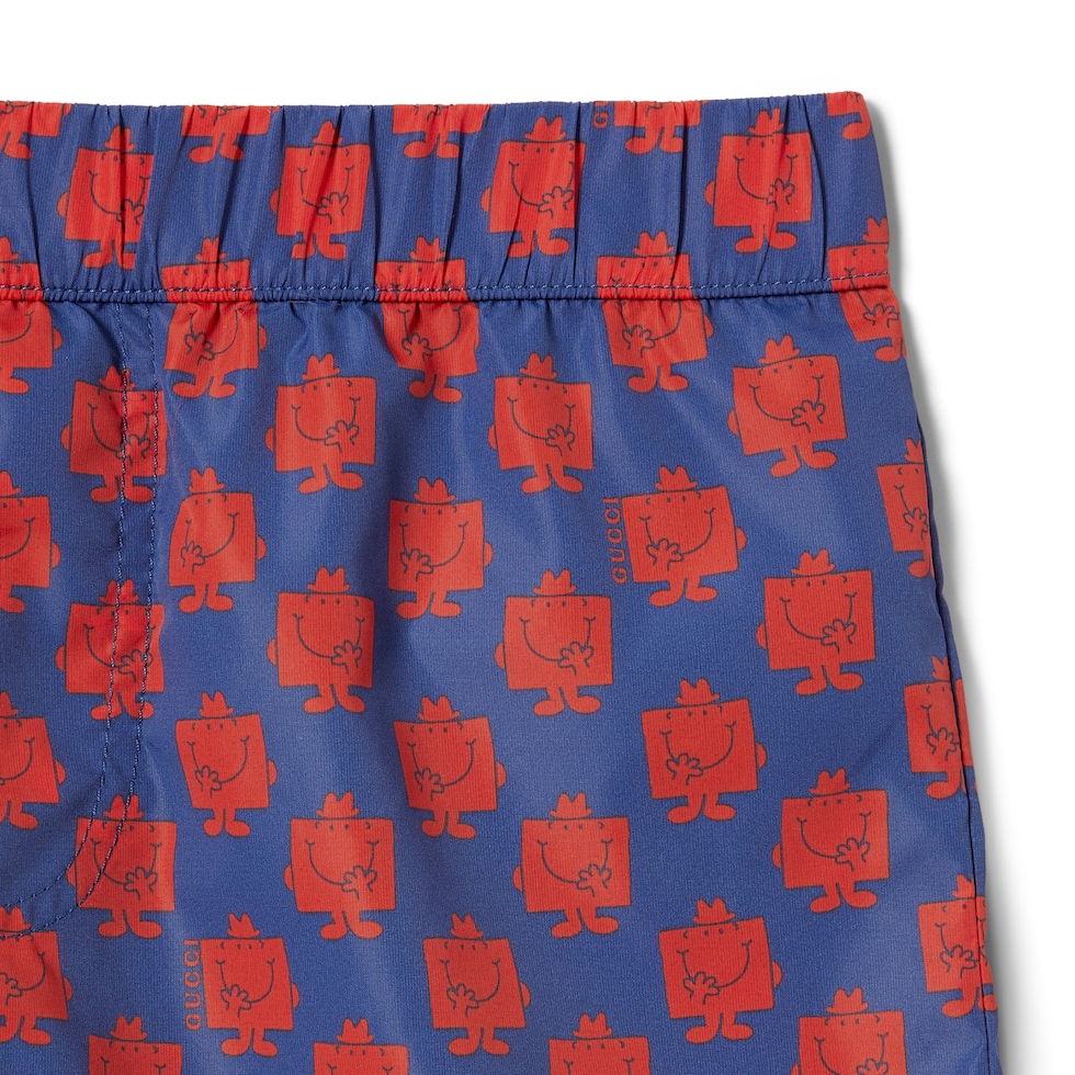 Children's printed nylon swim shorts