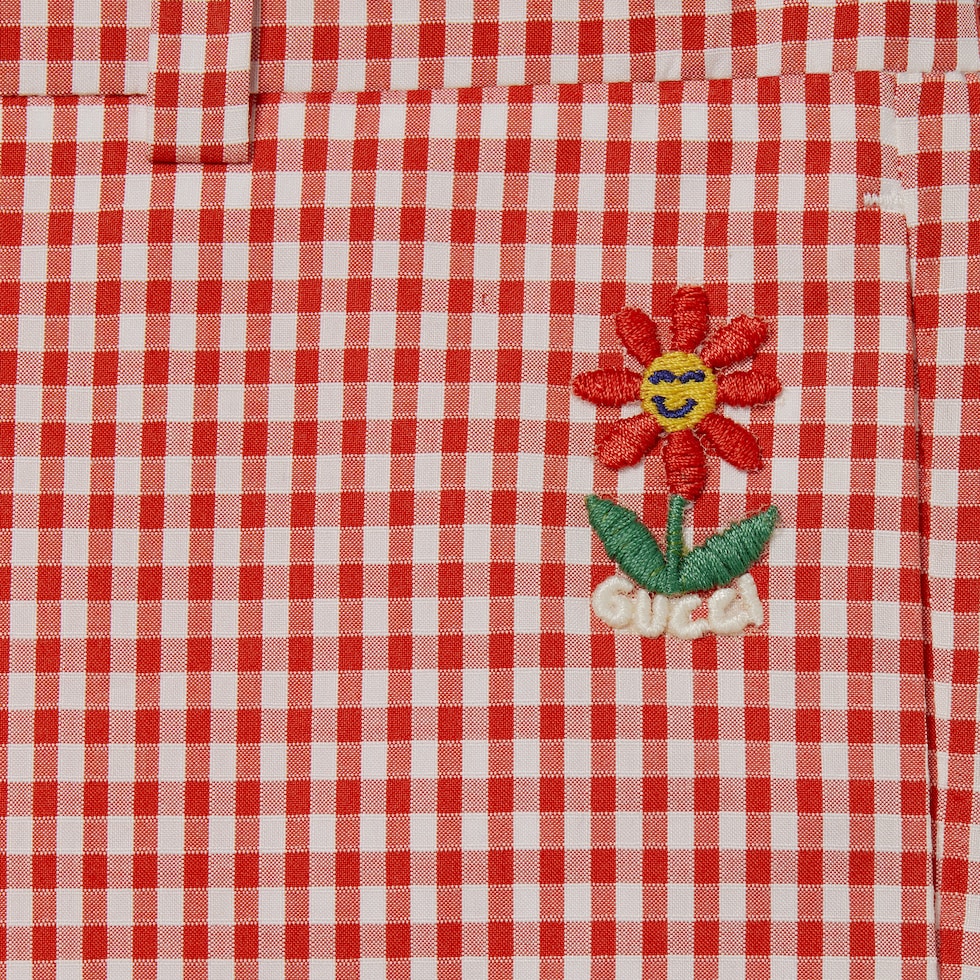 Kindershorts aus Baumwolle mit Vichykaro