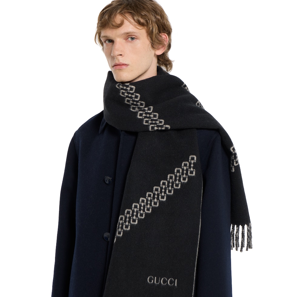 ผ้าพันคอ Cashmere jacquard scarf