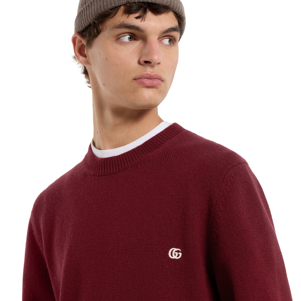 Maglione in lana cashmere con ricamo