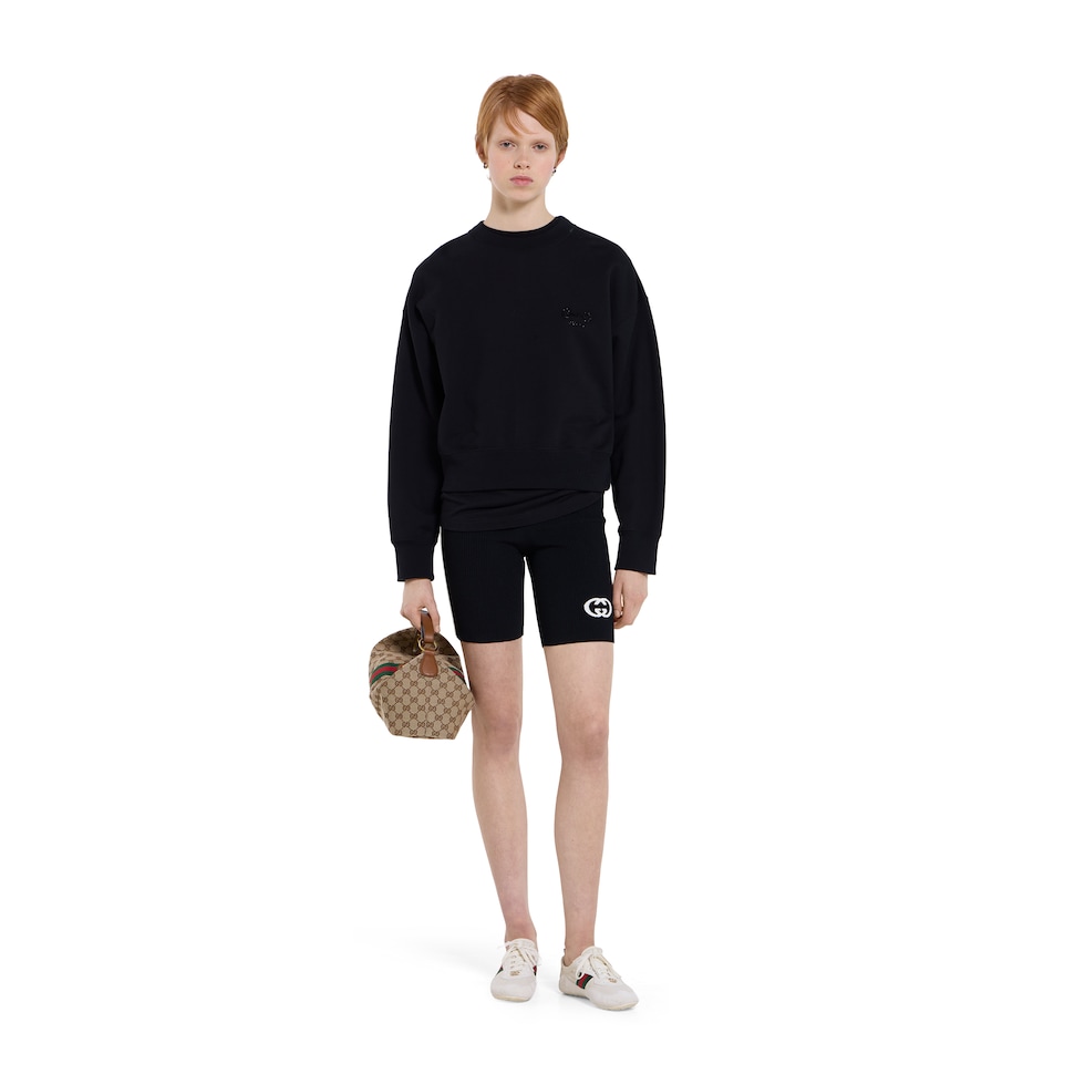 T-shirt en jersey de coton avec broderie