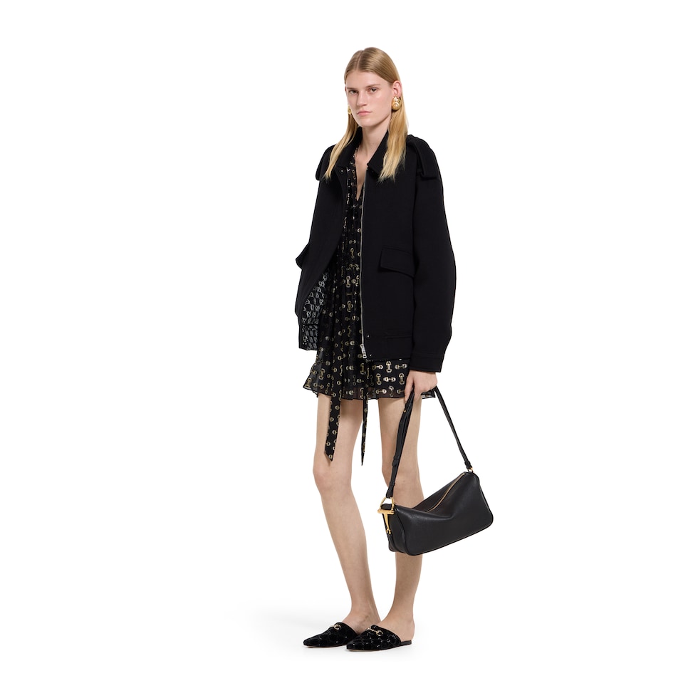 Robe en fil coupé de soie à motif Mors