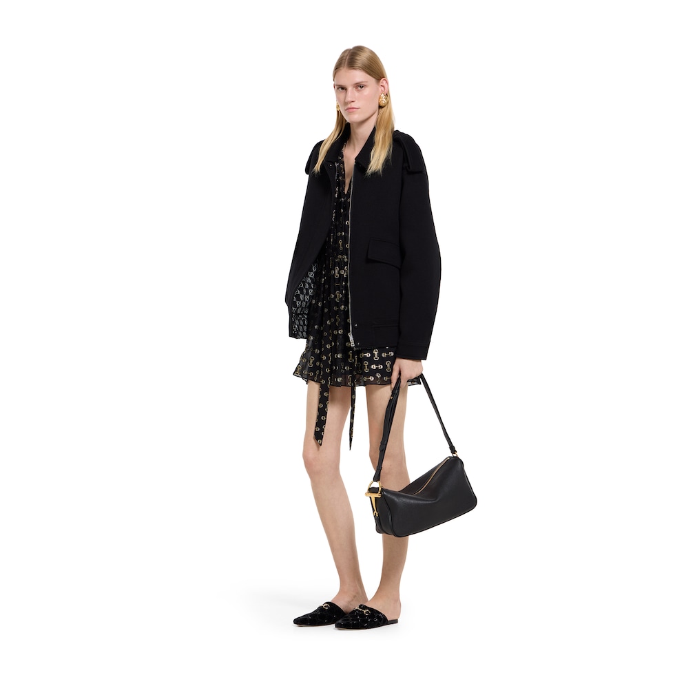 ホースビット シルク フィルクーペ ドレス