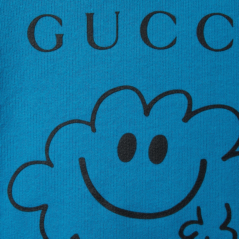 Baby cotton sweatshirt with print