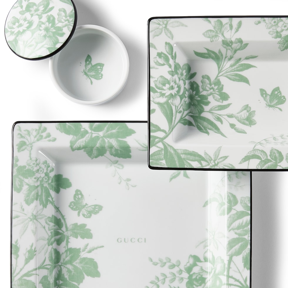 Portaoggetti con stampa Herbarium misura grande