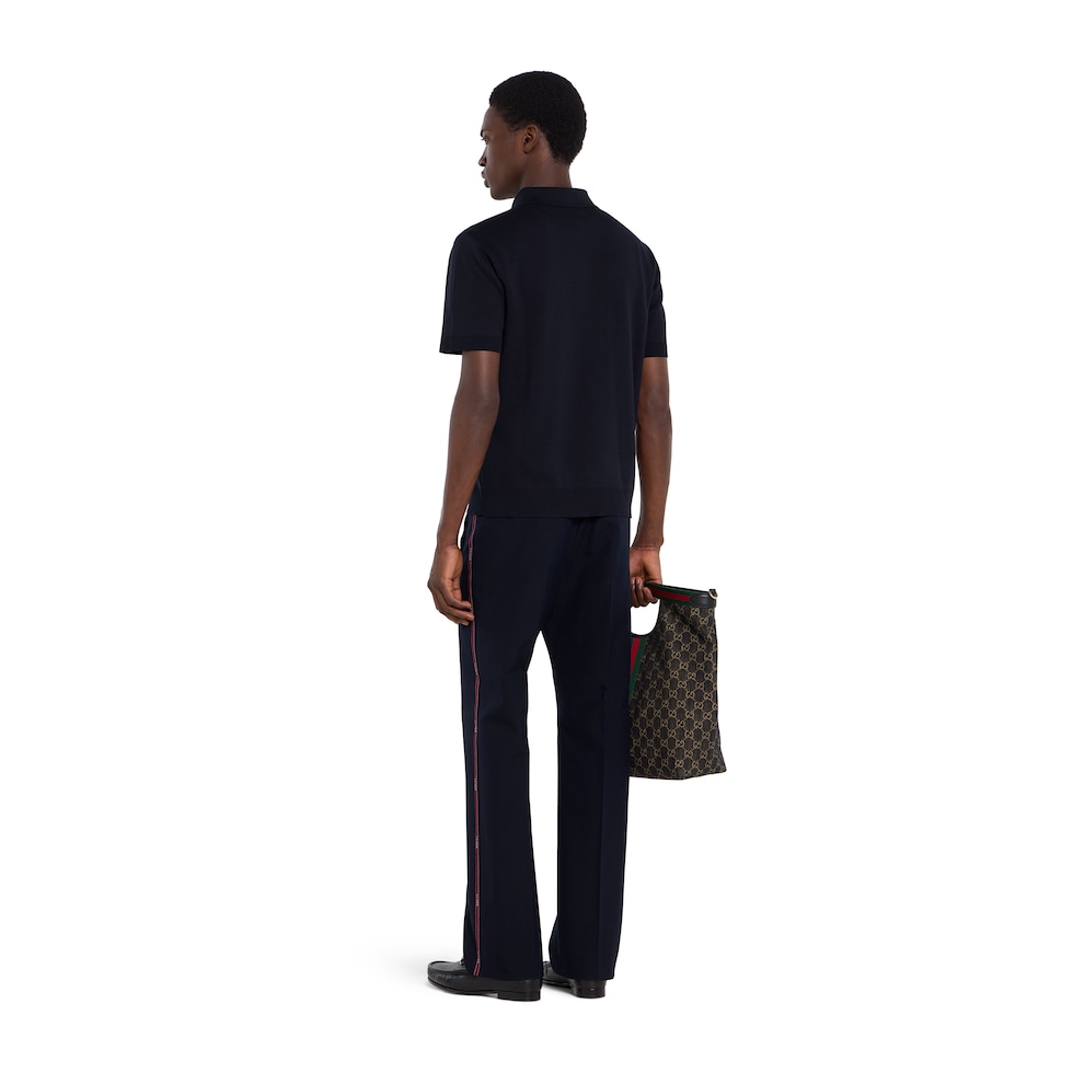 Selvedge cotton leisure trousers