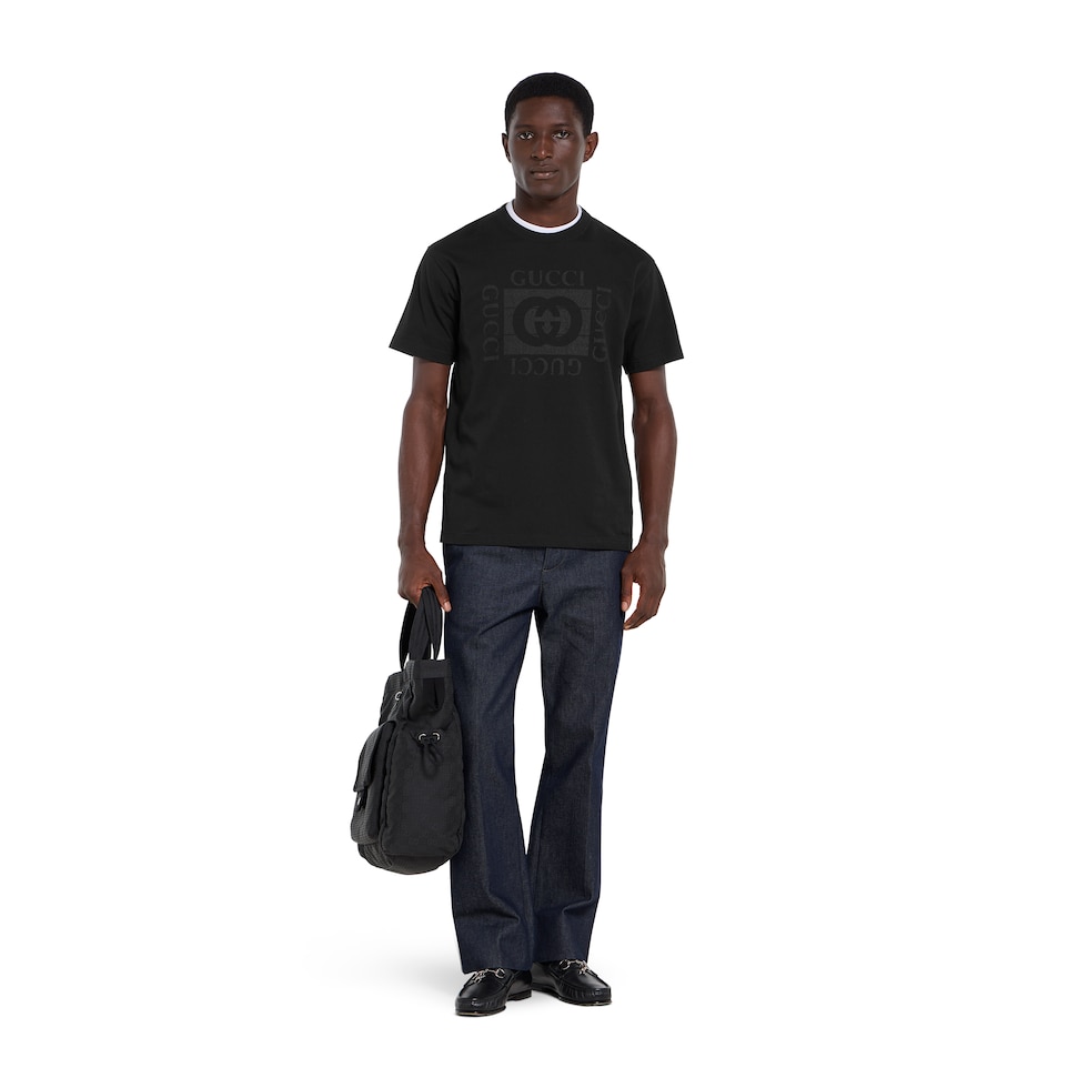 Cotton jersey T-shirt with print