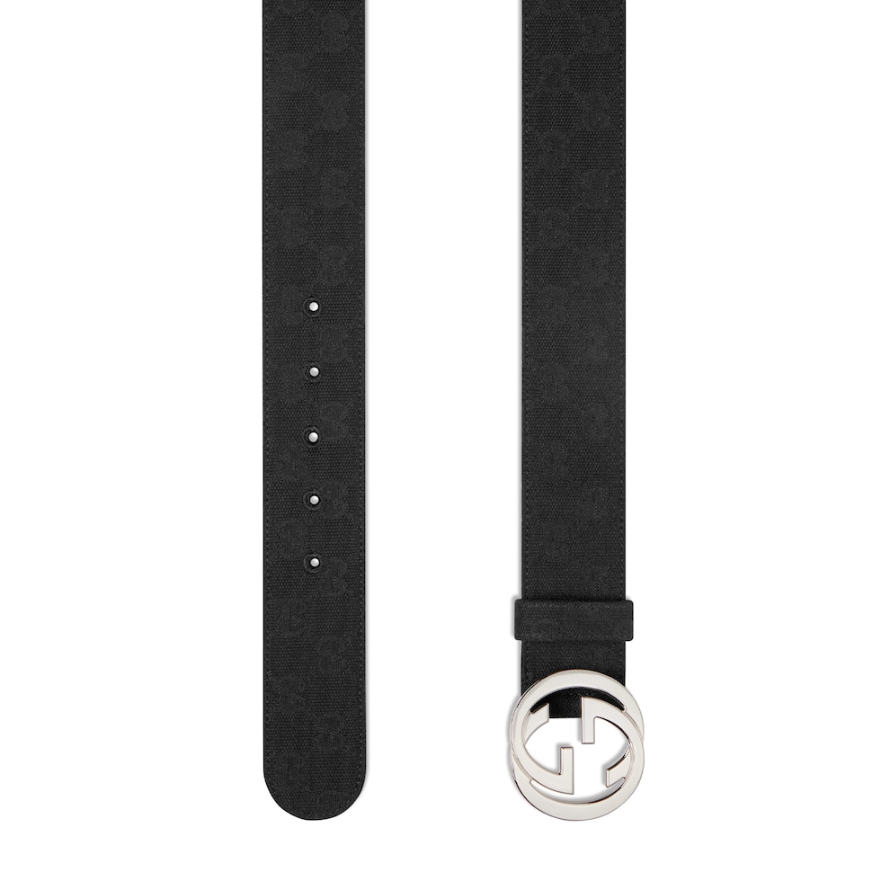 Belt with Interlocking G buckle