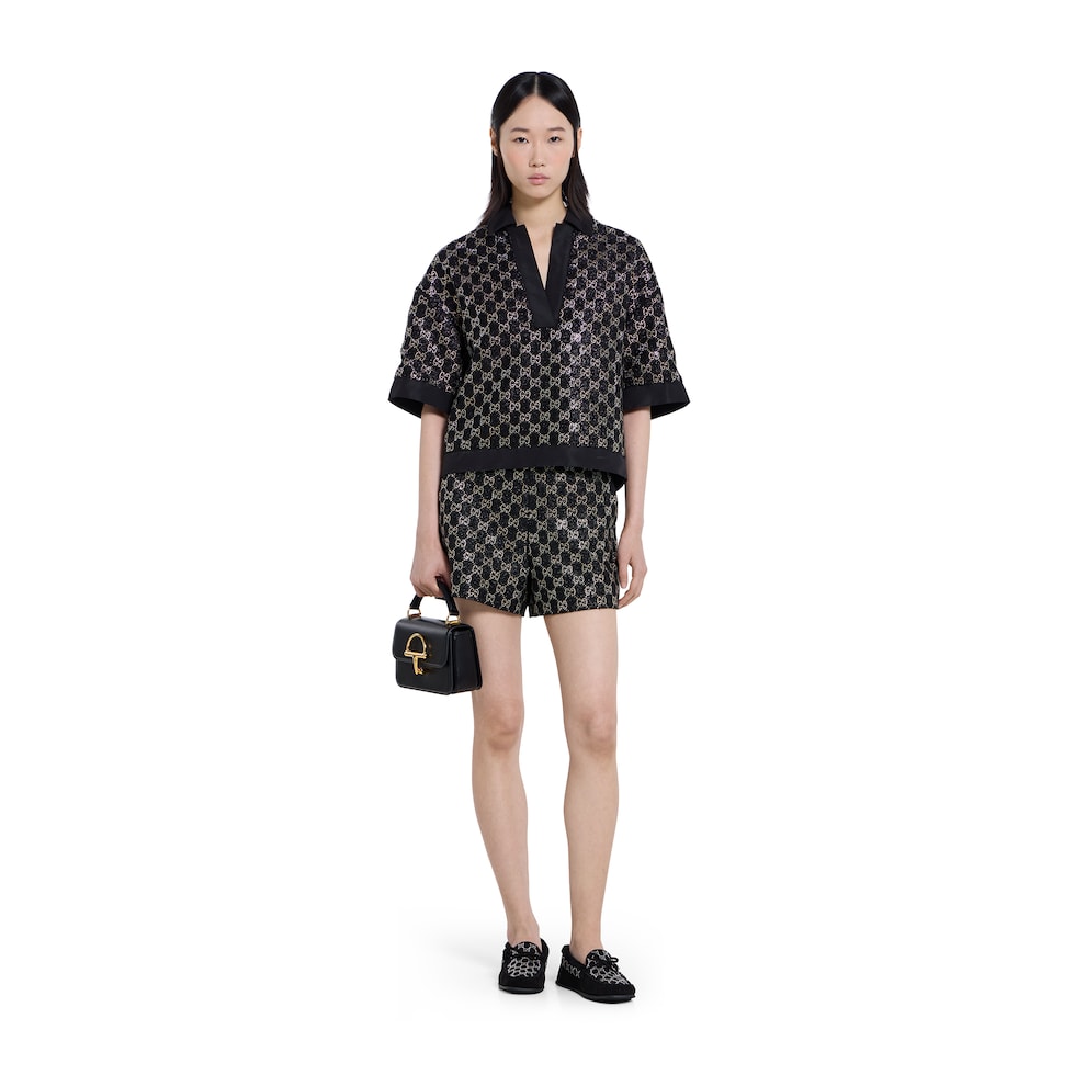 Women's GG crystal driver loafer