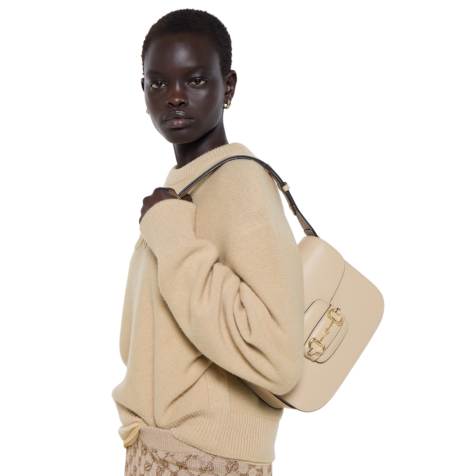 Mittelgroße Gucci Horsebit 1955 Schultertasche