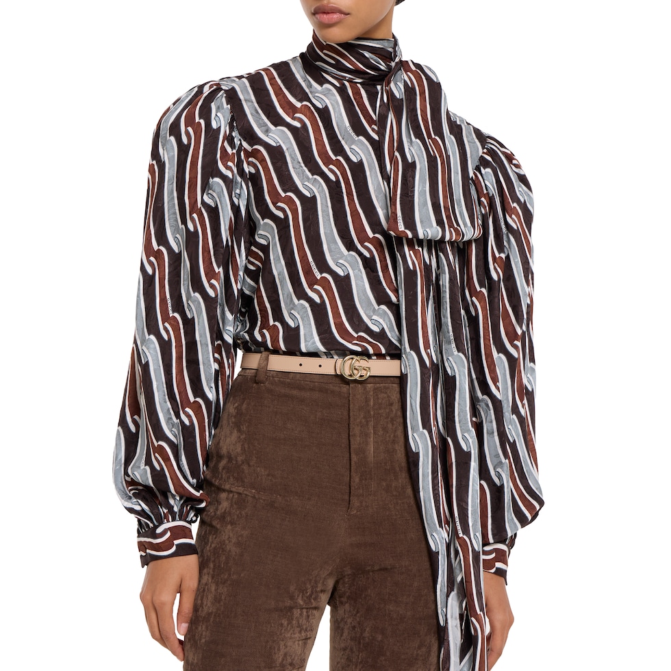 Reversible GG Marmont thin belt