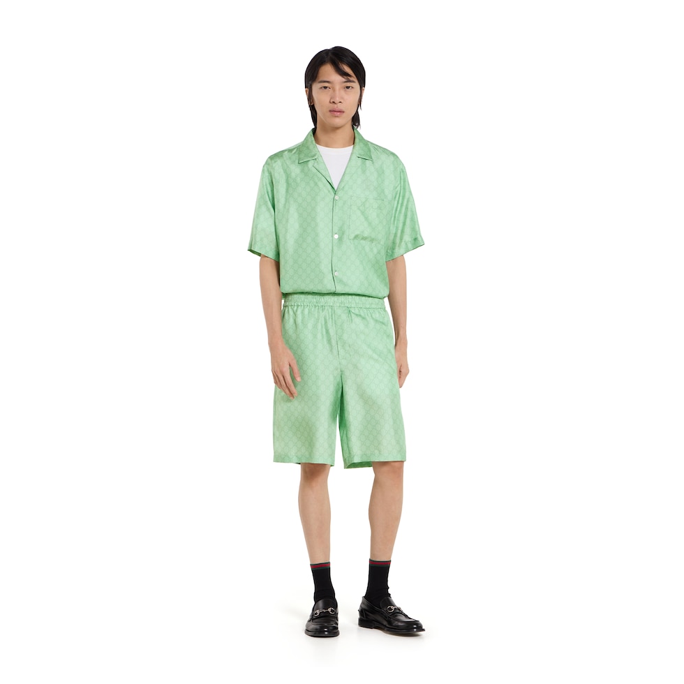 Yuko Higuchi silk twill bowling shirt 