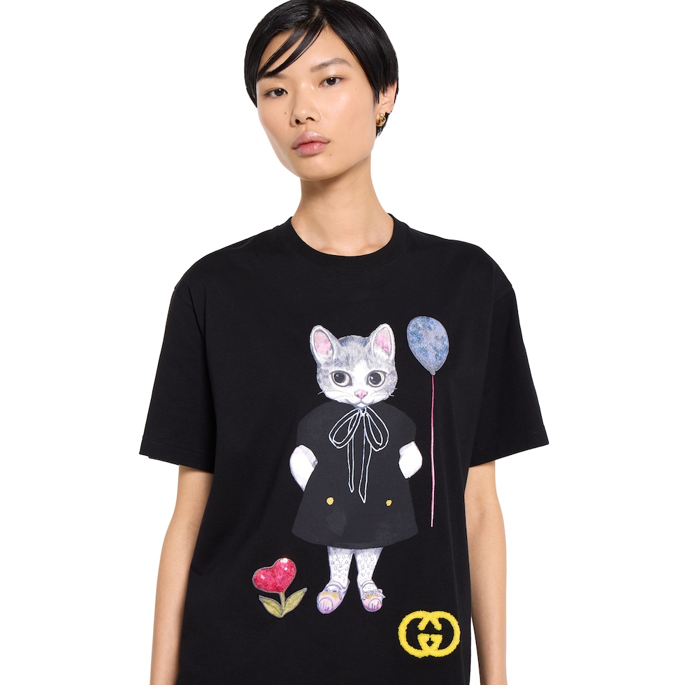 Yuko Higuchi cotton jersey T-shirt