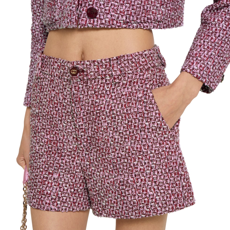 Shorts aus Tweed