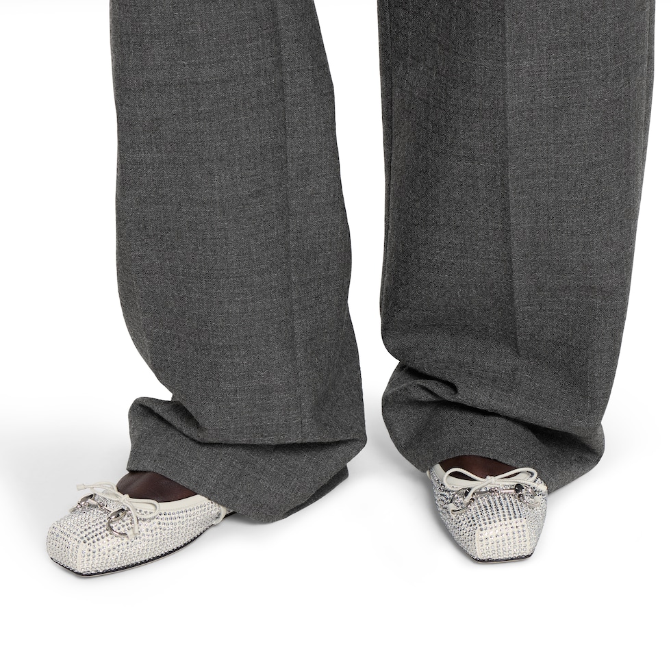 Women's crystal Gucci Horsebit ballet flat