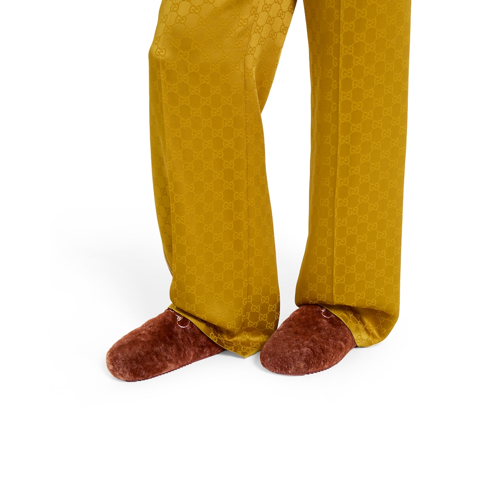 女士饰马衔扣穆勒鞋