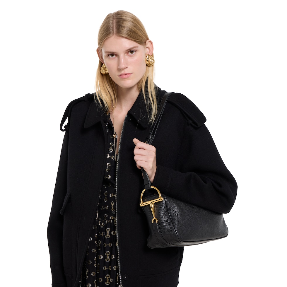 Gucci Half Horsebit系列中号肩背包