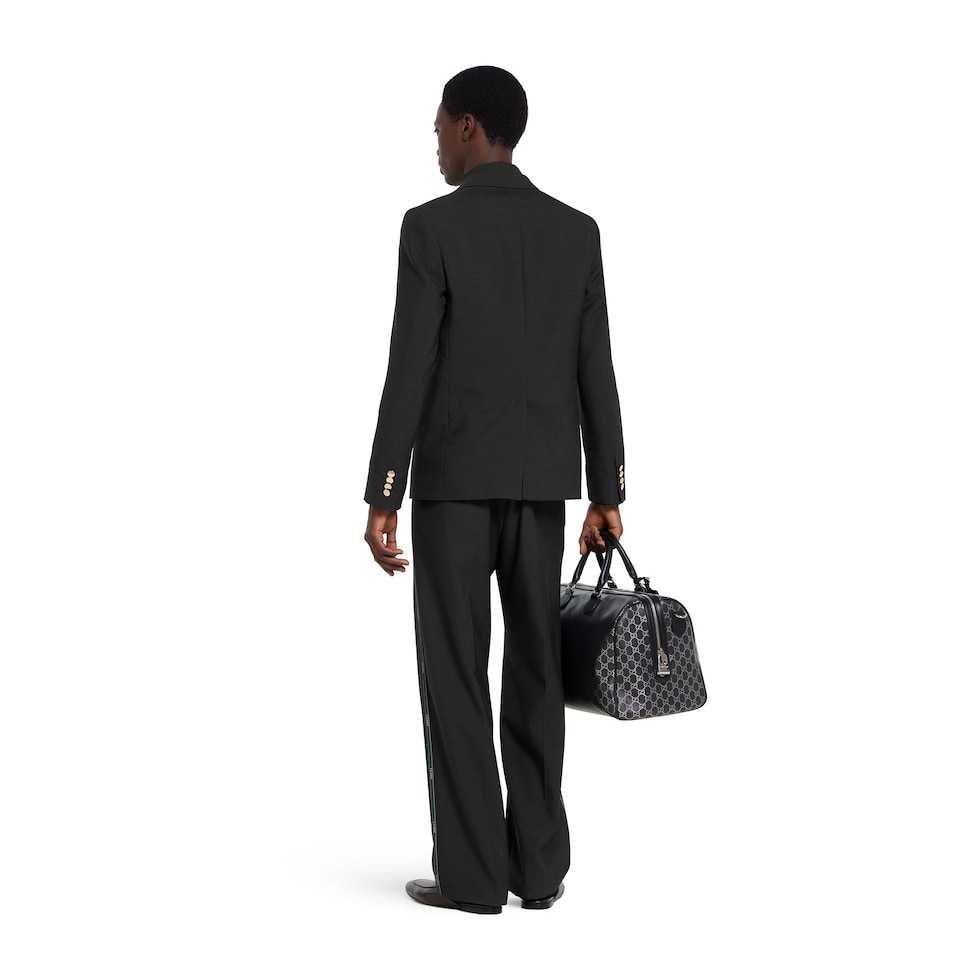 Single-breasted selvedge wool jacket