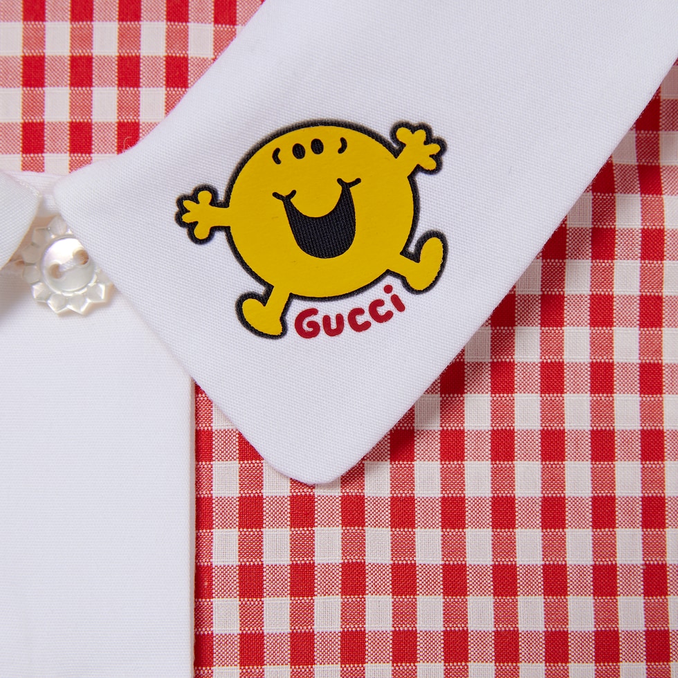 Children's gingham cotton dress