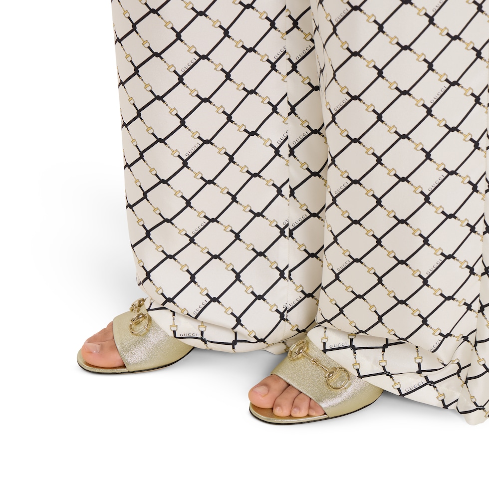 Women's slide sandal with Horsebit