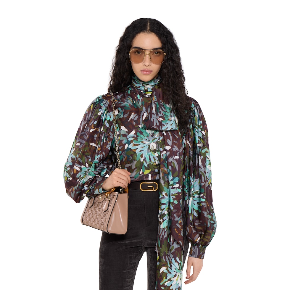 Gucci Diana crystal mini tote bag