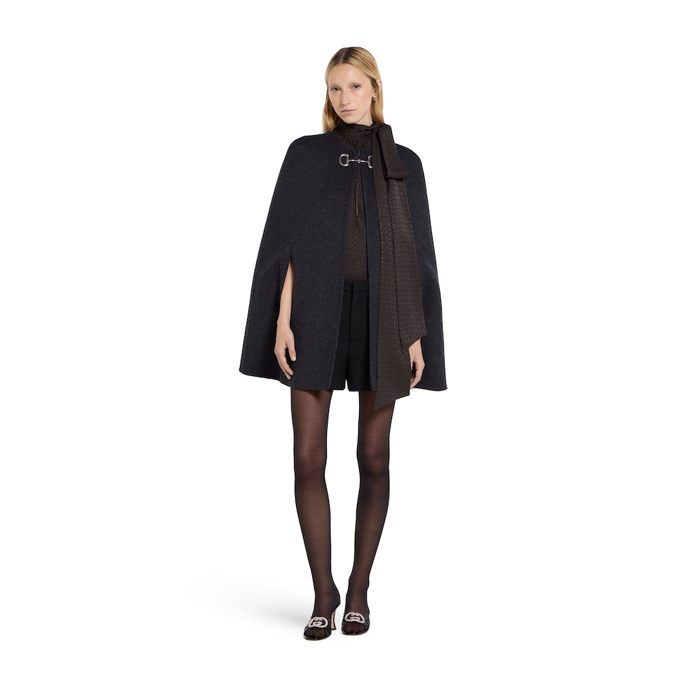 Horsebit silk jacquard dress