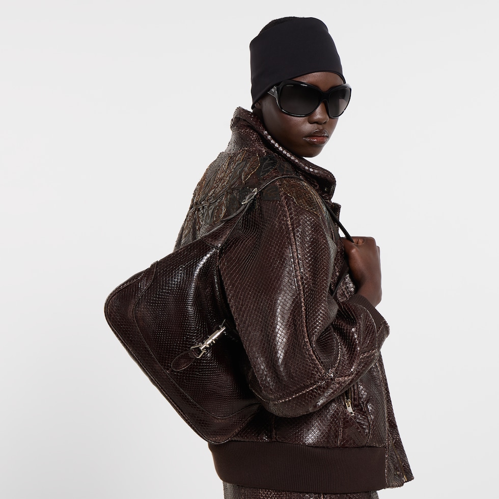 Gucci Jackie 1961 python medium shoulder bag