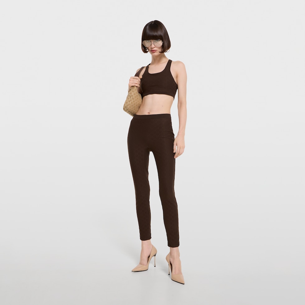 Top in jersey jacquard GG