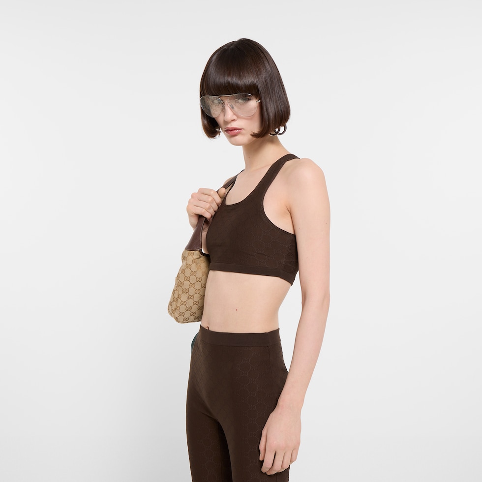 Top in jersey jacquard GG