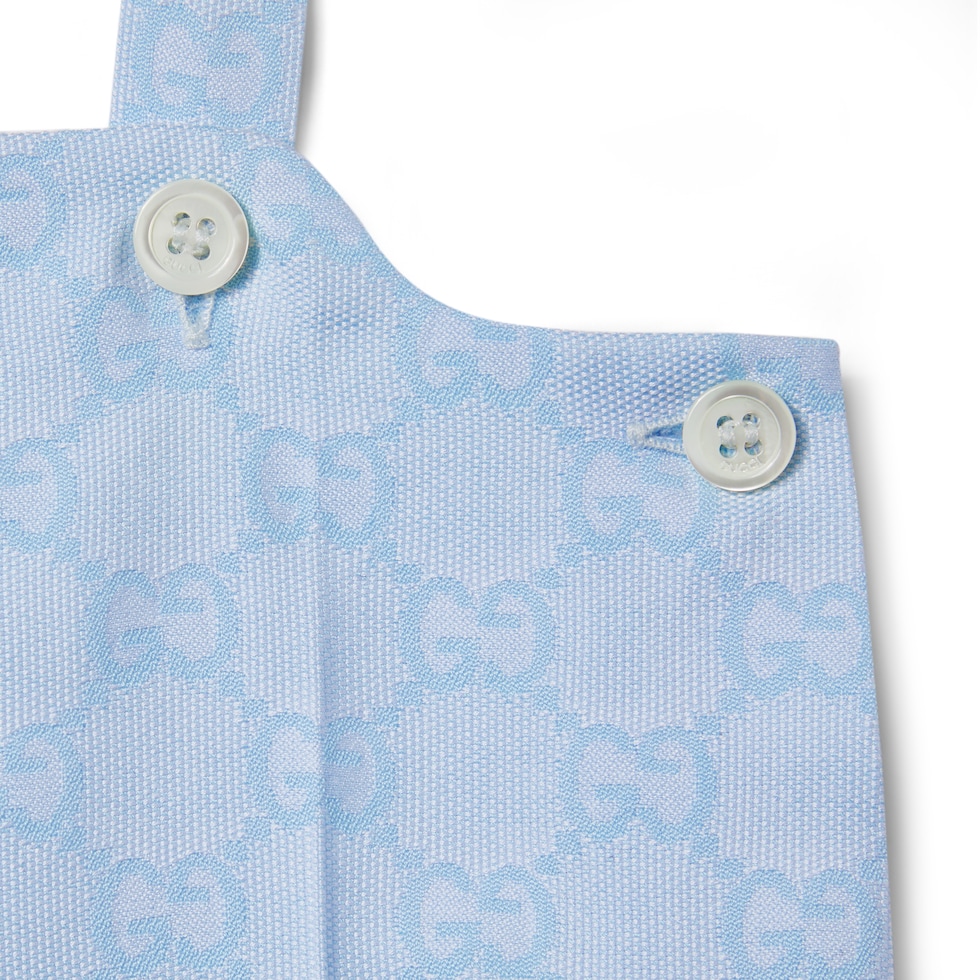 Baby GG cotton jacquard overall