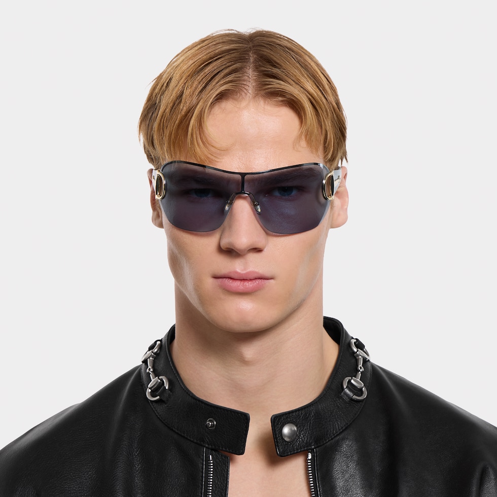 Frameless mask sunglasses