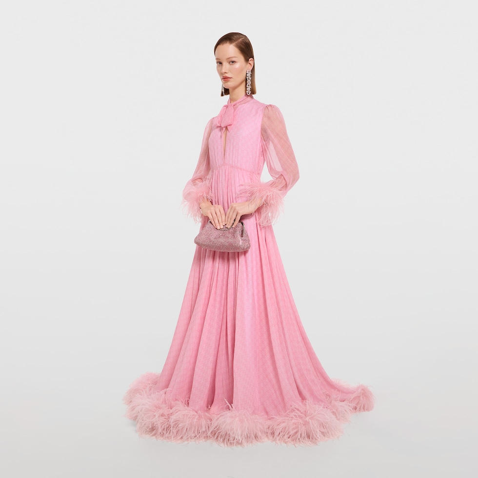 Crystal medium evening top handle bag