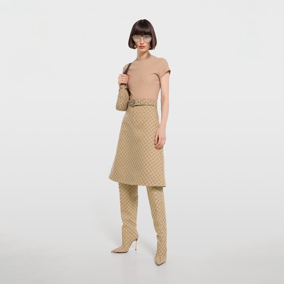 T-shirt in jersey jacquard GG