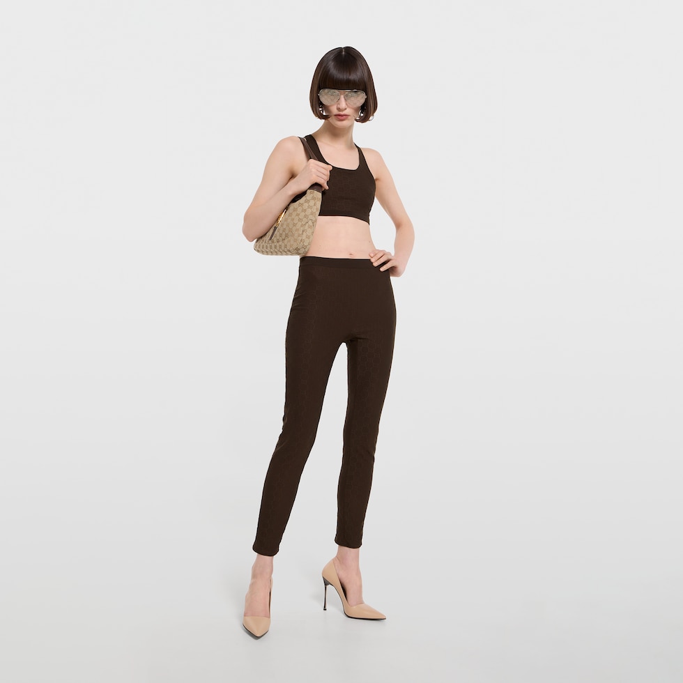 Leggings in jersey GG jacquard