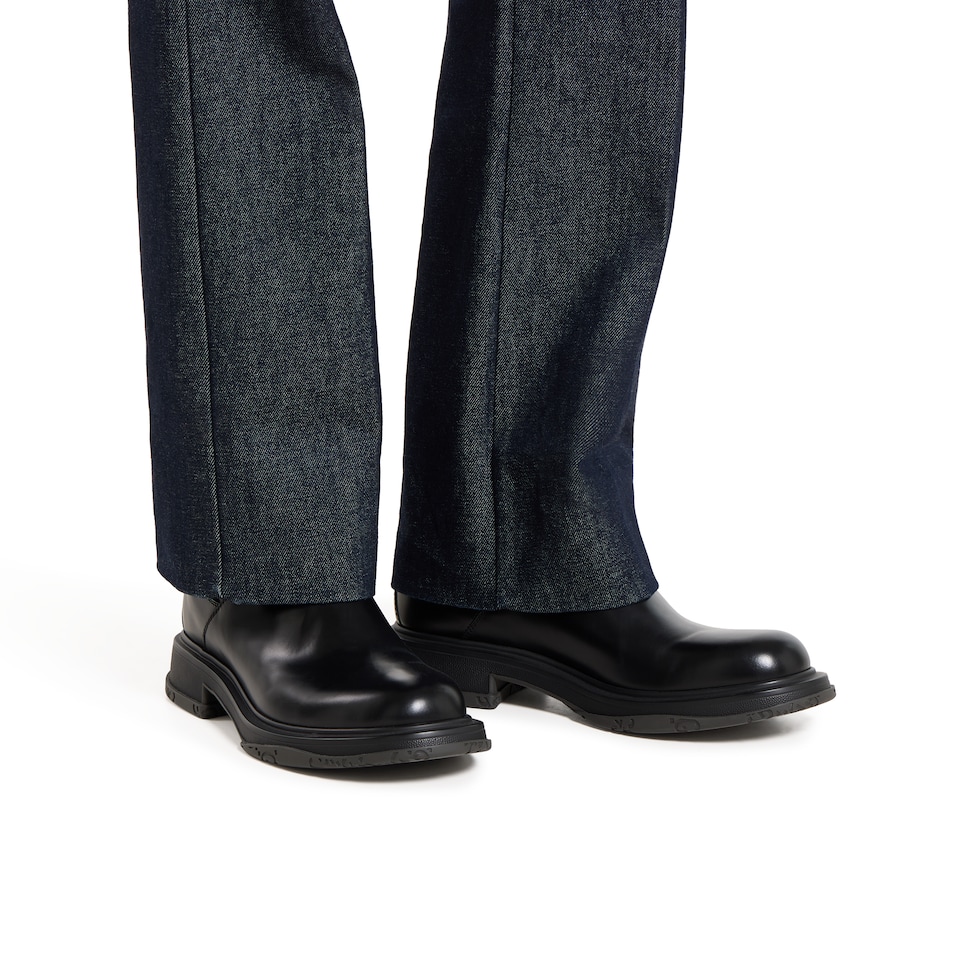 Botte pour homme avec logo ton sur ton