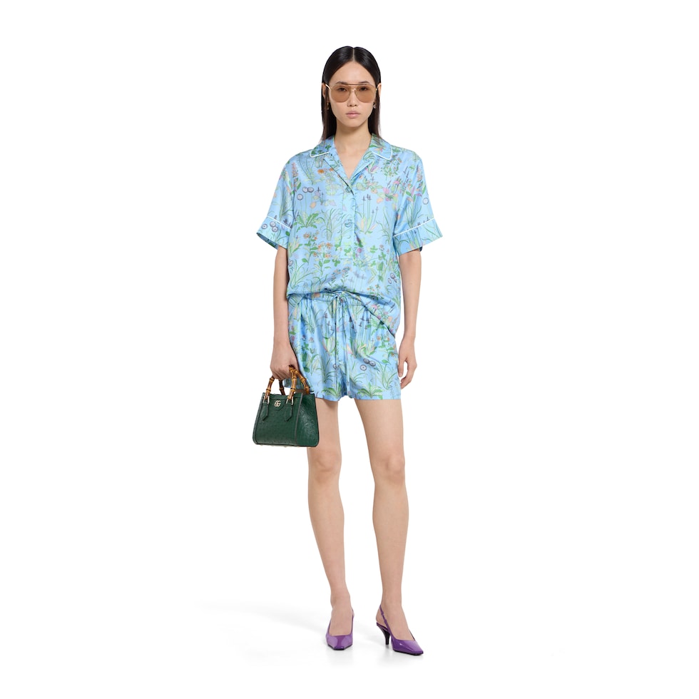 Gucci Diana ostrich small tote bag