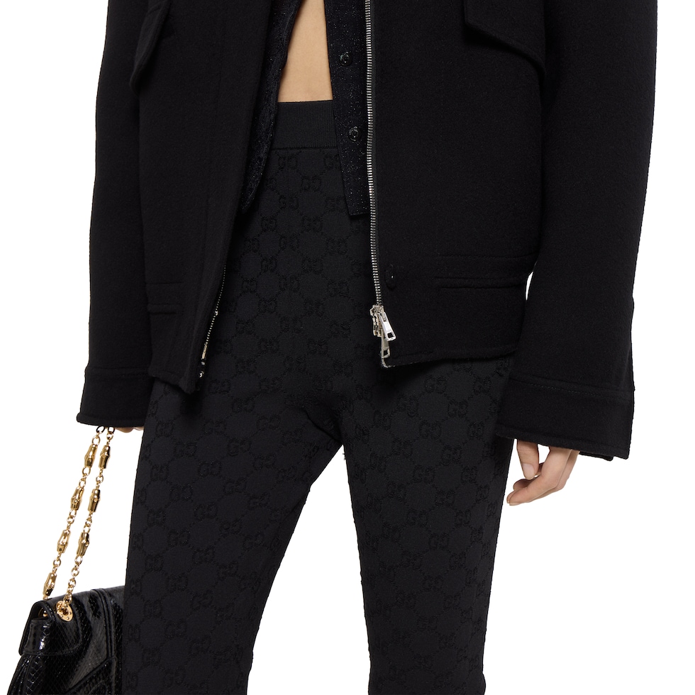 Elastic GG jacquard leggings