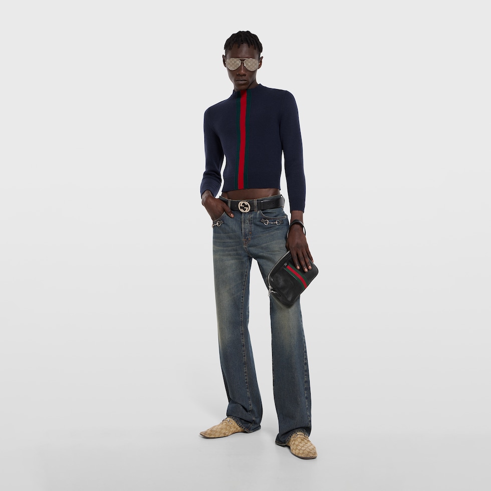 Web Trademark small crossbody bag