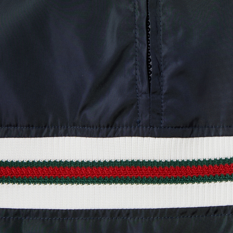 جاكيت من النايلون بنقش ويب للأطفال